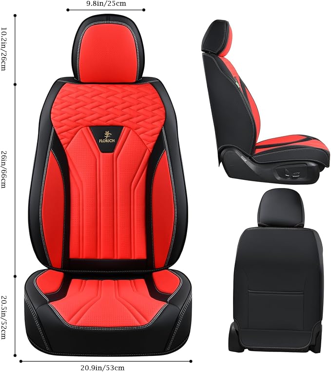 FLORICH Seat Covers for Cars, Waterproof Seat Covers, Leather Car Seat Covers 2 - Image 2
