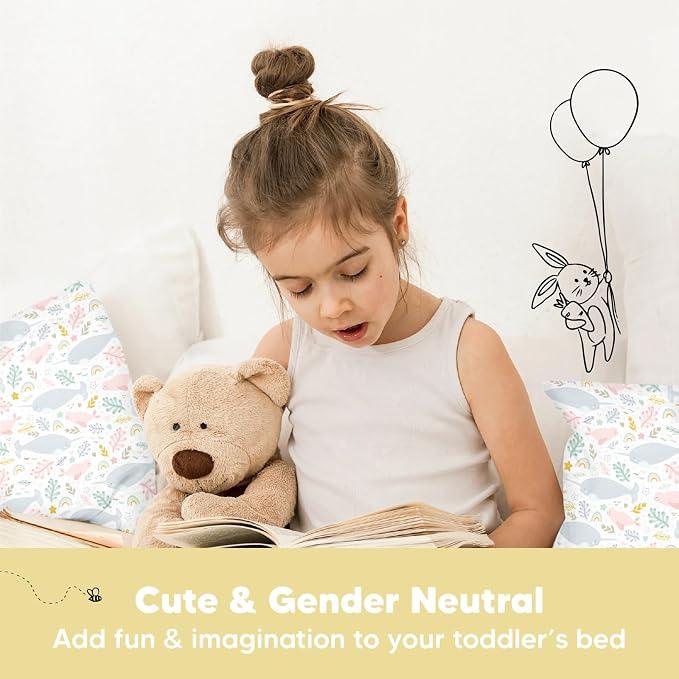 KeaBabies Toddler Pillow with Pillowcase, Jumbo 14X20 - Image 9
