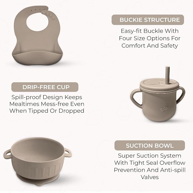 SiliFeed Silicone Baby Feeding Set – Durable, Non-Toxic Mealtime Kit - Image 6