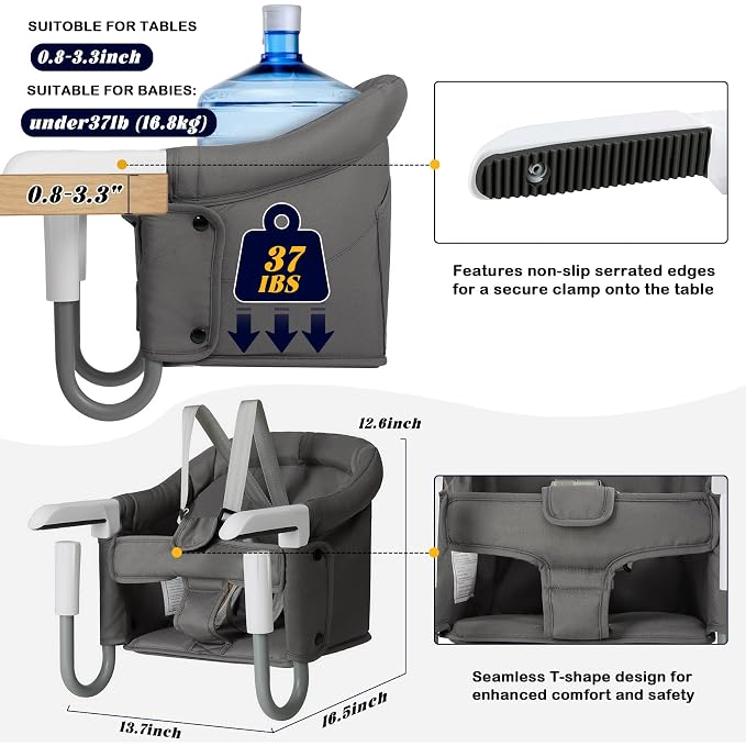 Hook On High Chair Portable & Foldable - Image 3