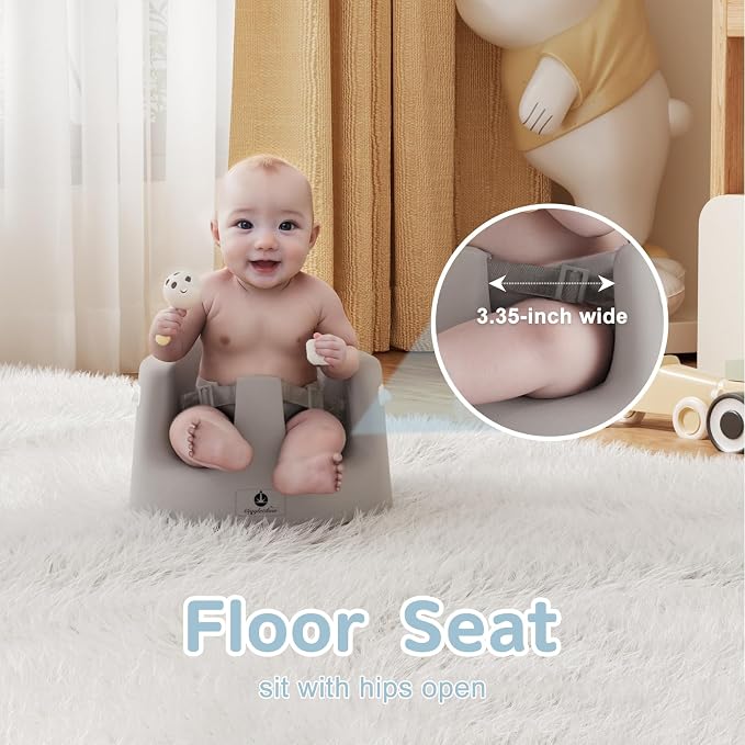 Baby Floor Seat with Removable Tray – Portable Feeding & Activity Booster Seat - Image 2