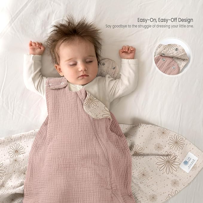 lulumoon Sleep Sack Muslin for Baby: Cotton Wearable Blanket for 3-9 Months - Image 2