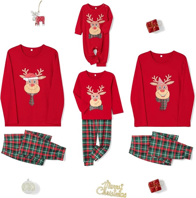 Awoscut Family Christmas Pajamas Matching Pajamas - Image 6