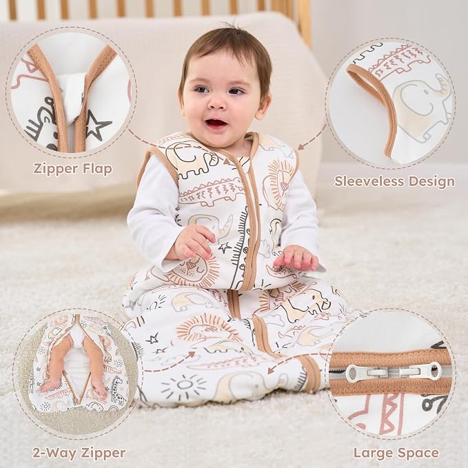 Yoofoss Baby Sleep Sack 12-18 Months, TOG 2.5 Baby Wearable Blanket - Image 4