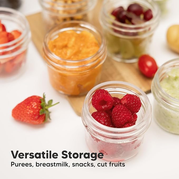 KeaBabies 6pk 4oz Glass Baby Food Containers - Image 8