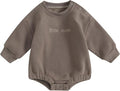 VISGOGO Newborn Infant Baby Boy Girls Oversized Romper Little Dude Sweater by VISGOGO