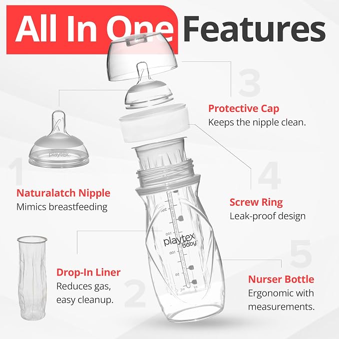 Playtex Baby Anti-Colic Nurser Bottles - Image 2