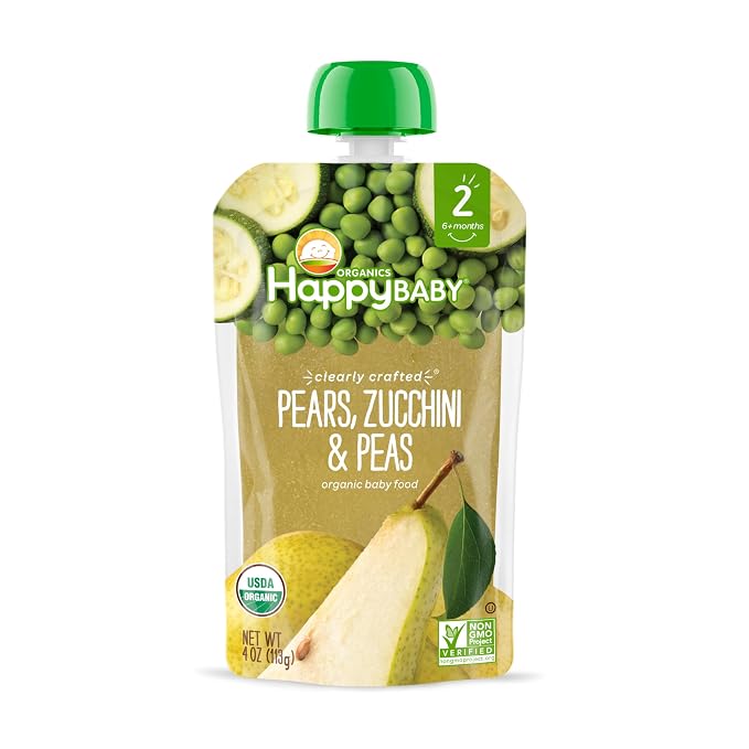 Happy Baby Organics Stage 2 Baby Food Pouches, Gluten Free, Vegan & Healthy - Image 6