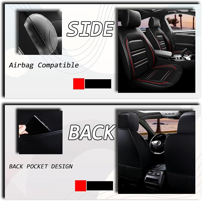 Seat Covers for JP Liberty 2002-2012 | 5-Seats Leather Seat Covers - Image 6
