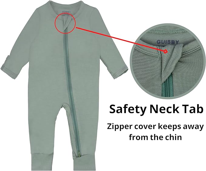 GUISBY Baby Pajamas with Mitten Cuffs - Image 4