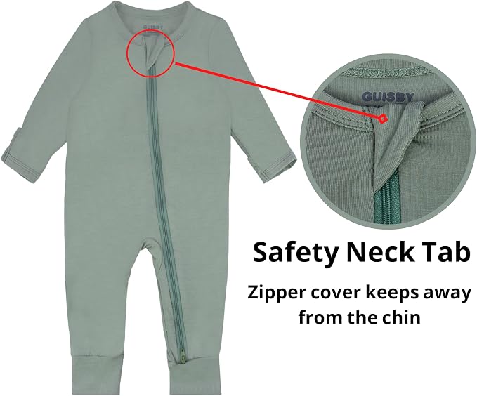 GUISBY Baby Pajamas with Mitten Cuffs - Image 2