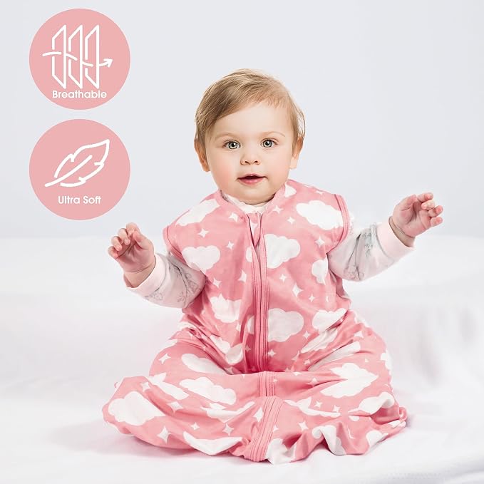 Baby Sleep Sack 6-12 Months Baby Wearable Blanket 100% Rayon Cotton 2-Way - Image 3