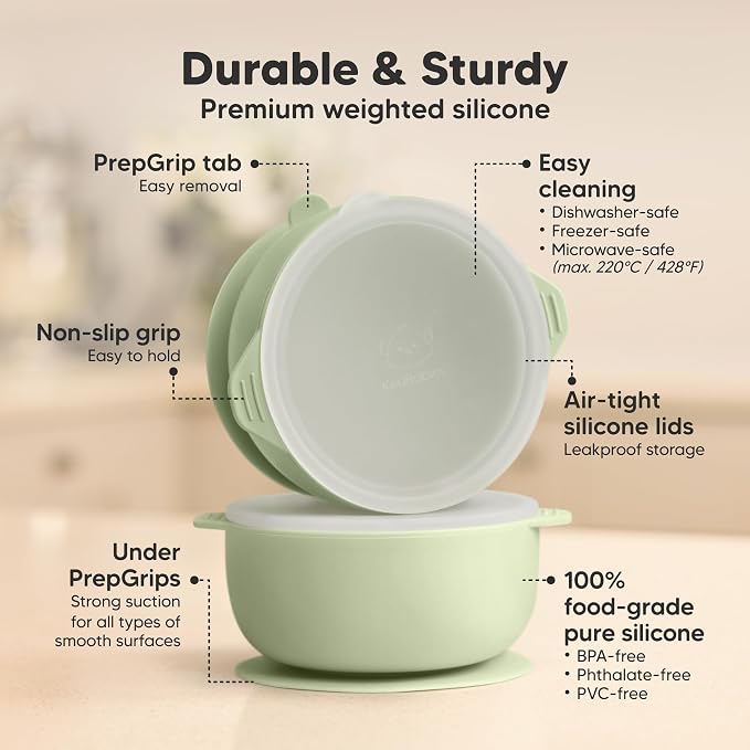 KeaBabies 2-Pack Baby Bowls - Image 2