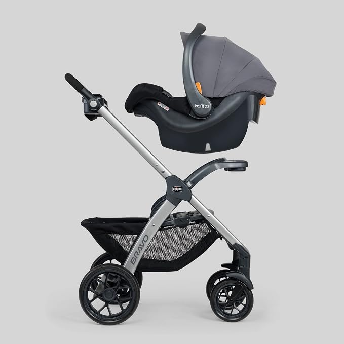 Chicco Bravo 3-in-1 Trio Travel System, Bravo Quick-Fold Stroller - Image 5