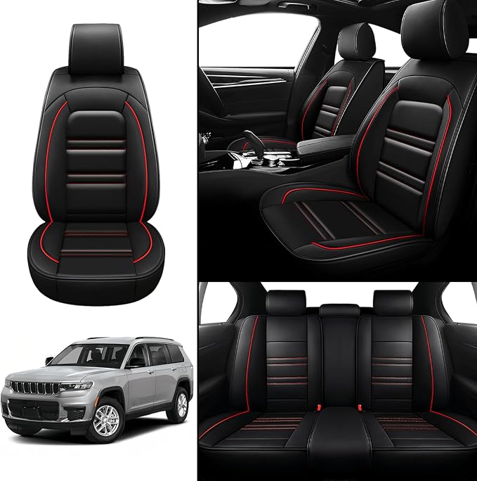Seat Covers for JP Grand Cherokee 2011-2025 | 5-Seats Leather Seat Covers - Image 2