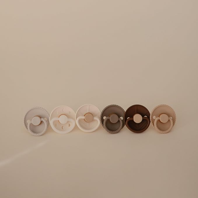 FRIGG SilkySoft Silicone Baby Pacifier 6-Pack Earthy Wonder | Made in Denmark | - Image 3