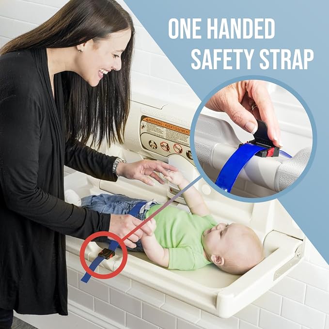 Foundations Classic Horizontal Baby Changing Station w/EZ Mount Backer Plate - Image 2
