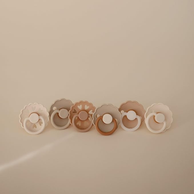 FRIGG SilkySoft Silicone Baby Pacifier 6-Pack Cinnamon Charm | Made in Denmark - Image 3