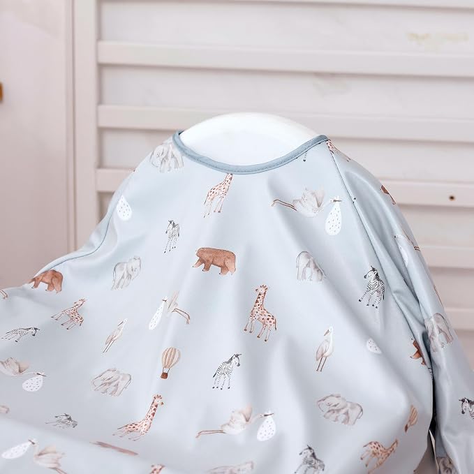 Happy Flute Long Sleeve Baby Bib-Mess Proof Baby Feeding Bibs - Image 8