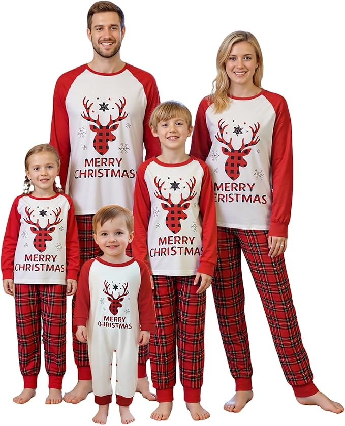 Awoscut Family Christmas Pajamas Matching Pajamas by Awoscut
