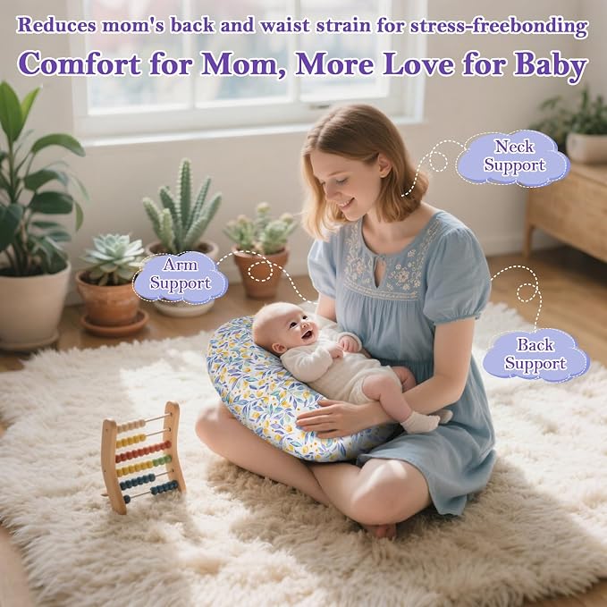 Nursing Pillow & Breastfeeding Pillow – Ergonomic C-Shape - Image 3