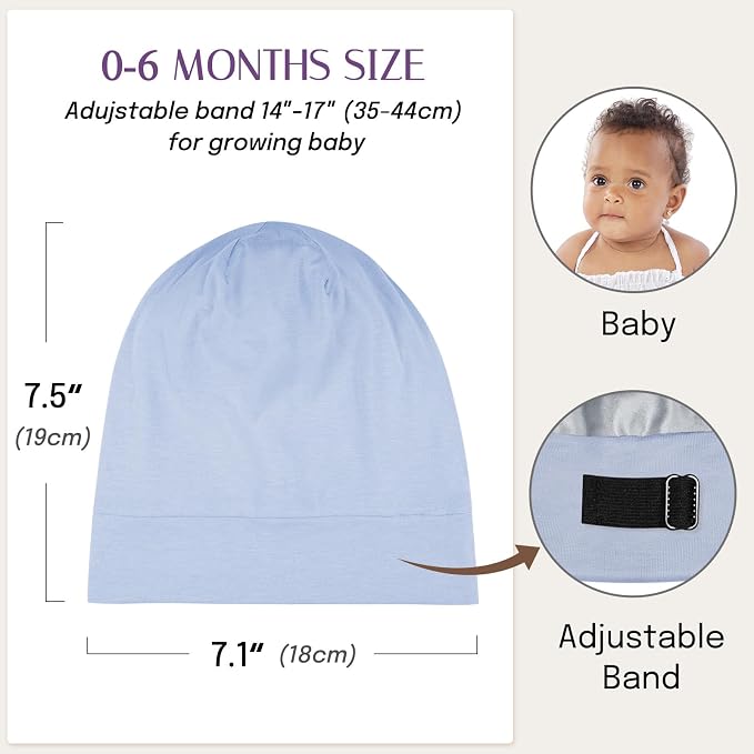 OLESILK Silk Baby Bonnet for 0-6 Months - Image 5