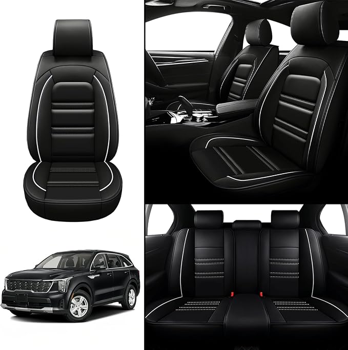 Seat Covers for kia Sorento 2003-2025 | 5-Seats Leather Seat Covers - Image 2