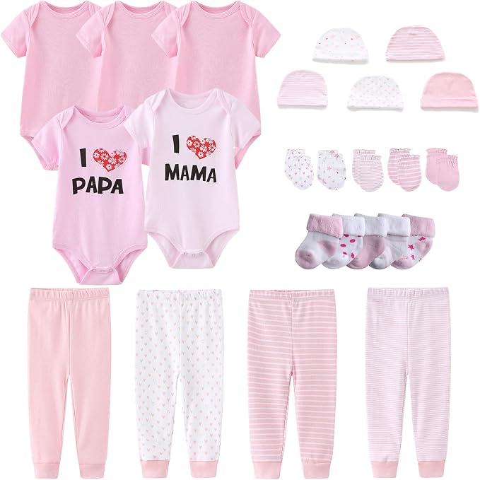 Newborn Layette Gift Set Bodysuits Pants - Image 7