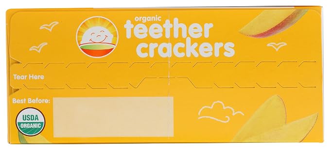 Happy Baby Organics Organic Teether Crackers Gluten Free Mango & Pumpkin - Image 4