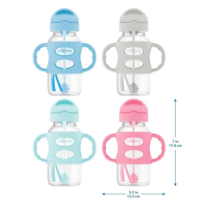 Dr. Brown's Milestones Wide-Neck Sippy Straw Bottle - Image 12
