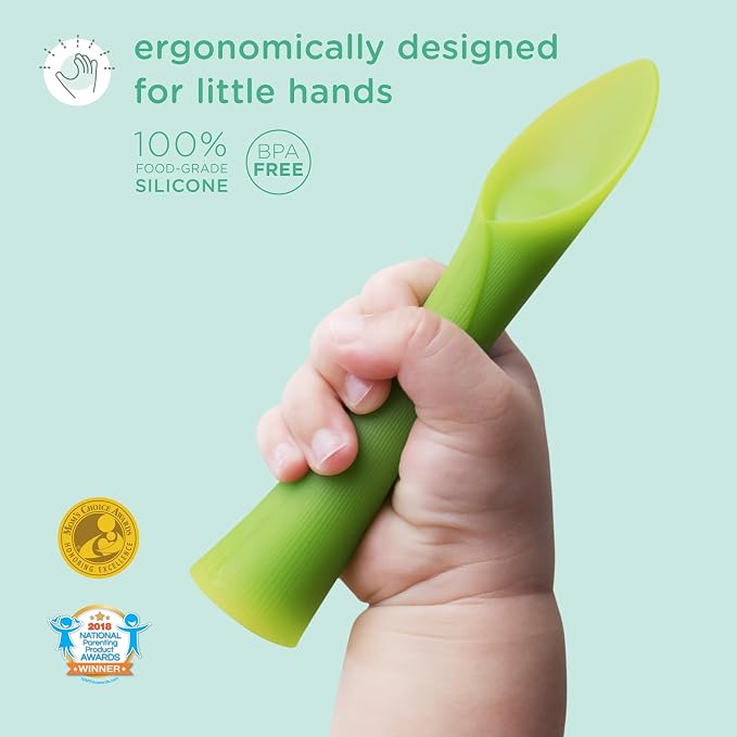 Olababy 100% Silicone Soft-Tip Training Spoon - Image 2