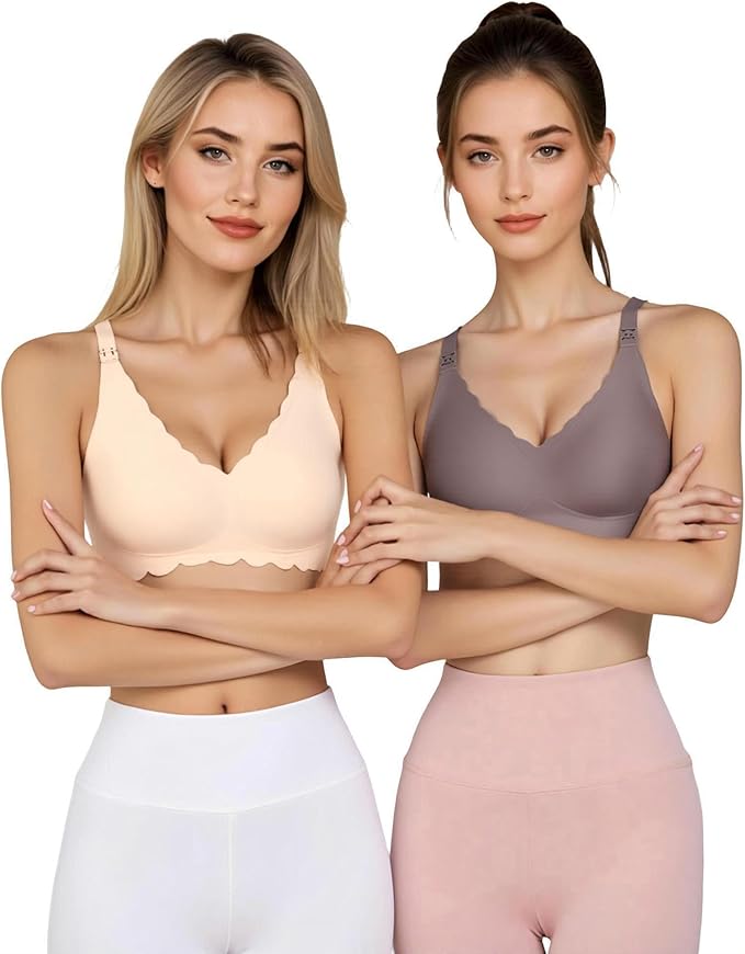 Gailife 3 Pack Nursing Bras for Breastfeeding Seamless Wireless Maternity Bras - Image 4