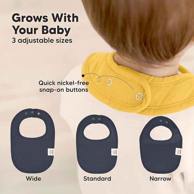 8-Pack Organic Baby Bibs for Boys, Girls - Image 4
