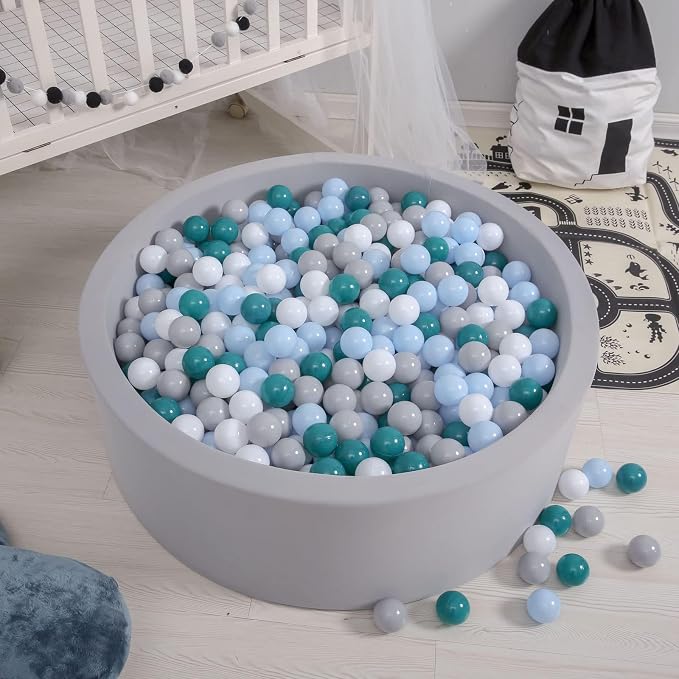 GOGOSO Ball Pits Balls for Toddlers Pack of 50 100 200 Plastics Shape Ball - Image 9