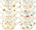 EllieHouse Baby Bibs for Girls Boys 10Pack Muslin Drool Teeth Drooling Teething by EllieHouseVIPBrandExclusive