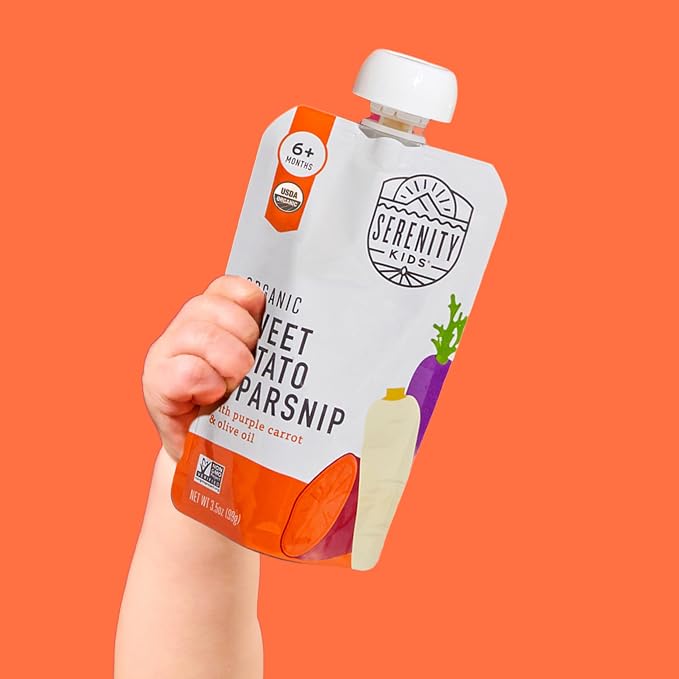 Serenity Kids Certified Organic Baby Food Veggie Puree Pouches Variety Pack - Image 7