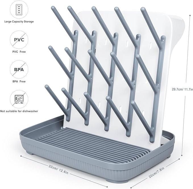Termichy Baby Bottle Drying Rack: Vertical Bottle Dryer Rack Holder - Image 5