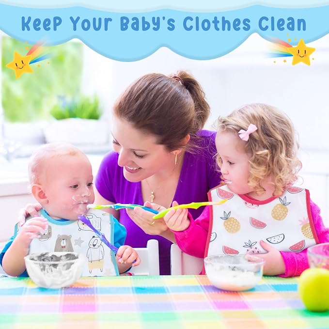 Jeyiour 12 Pcs Baby Waterproof Bibs - Image 7