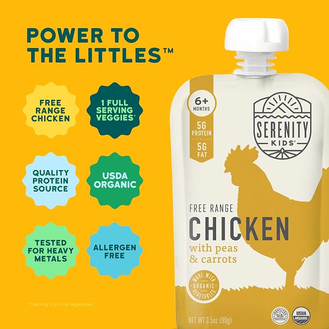 Serenity Kids 6+ Months Baby Food Chicken Pouch Puree - Image 4