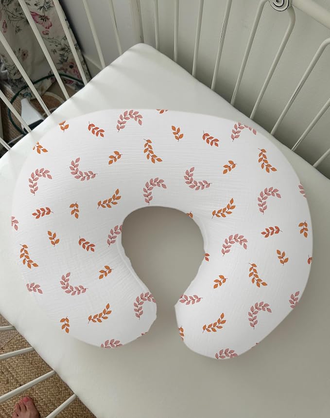 Nursing Pillow Covers 2 Pack, Muslin Nursing Cover - Image 4