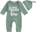 Fernvia Newborn Baby Boy Clothes Letters Print Bodysuit 3 6 9 12 18 Months Long by Fernvia