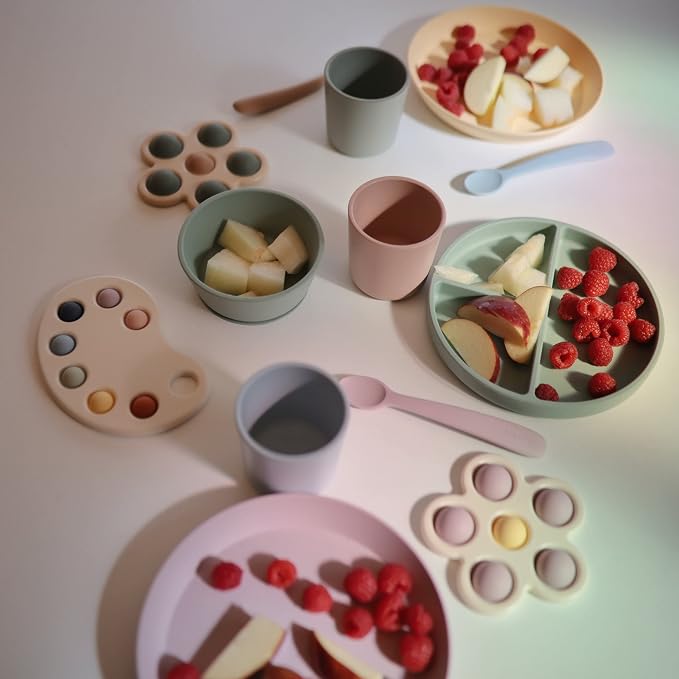 mushie Round Dinnerware Plates for Kids | Made in Denmark - Image 5