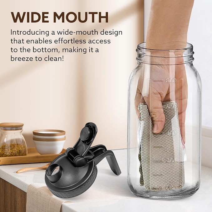 Breast Milk Pitcher, 32 OZ Mason Jar Pitcher - Image 4