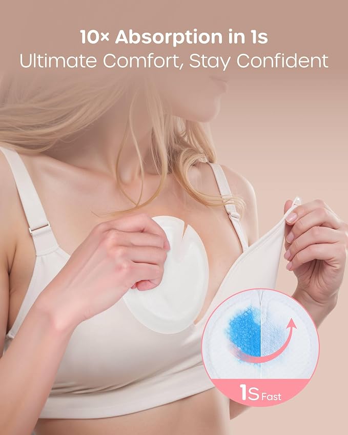 Nuliie Super Absorbent & Featherlight Disposable Nursing Pads 100 Count - Image 2