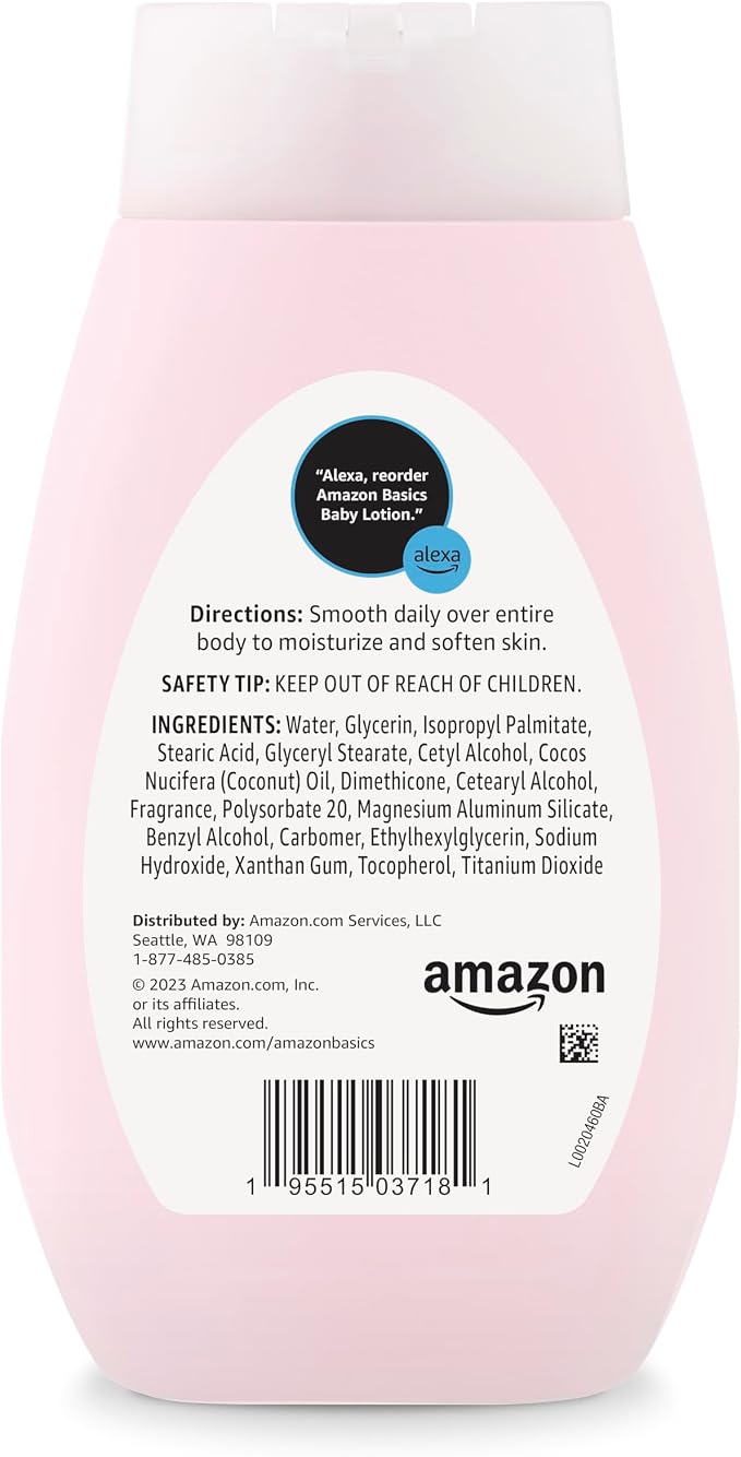 Amazon Basics Baby Lotion, Mild & Gentle, Lightly Scented, 13.6 Fl Oz - Image 4