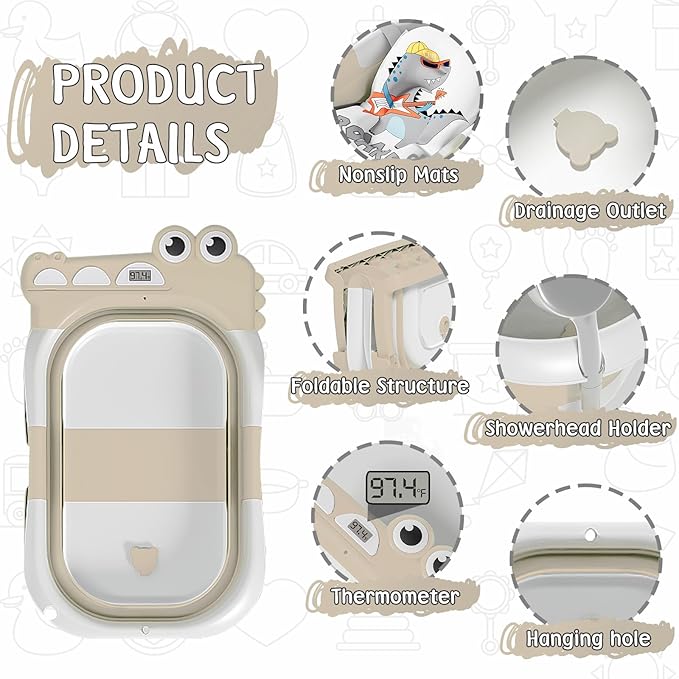 MoreFeel Collapsible Baby Bathtub - Image 2