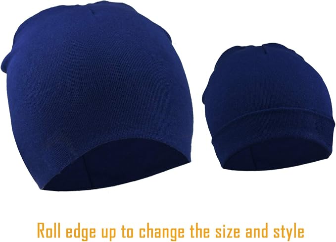DRESHOW BQUBO 8 Pack Unisex Baby Beanie Hat Infant Toddler Kid Hats Baby Soft - Image 4