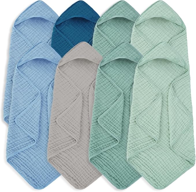 Muslin Baby Towels 100% Cotton ，Super Soft Muslin Baby Bath Towel - Image 8