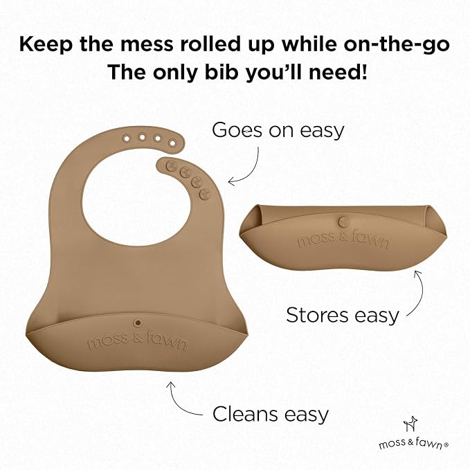 Moss and Fawn Gather & Roll Bib - Image 3