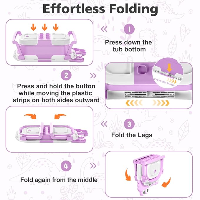 MoreFeel Collapsible Baby Bathtub - Image 4
